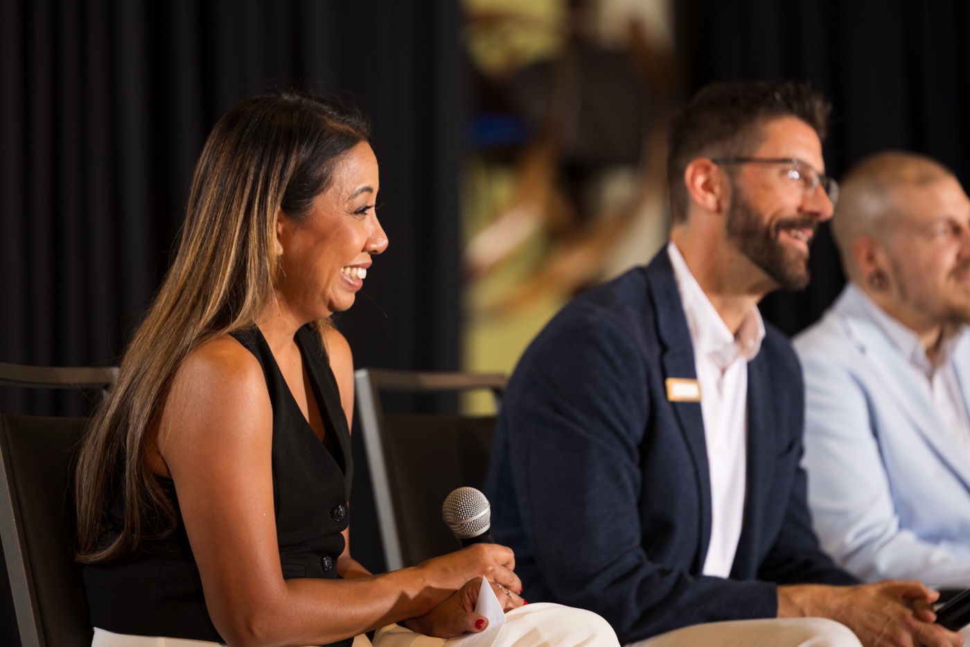 Nim Stant during a live advising panel